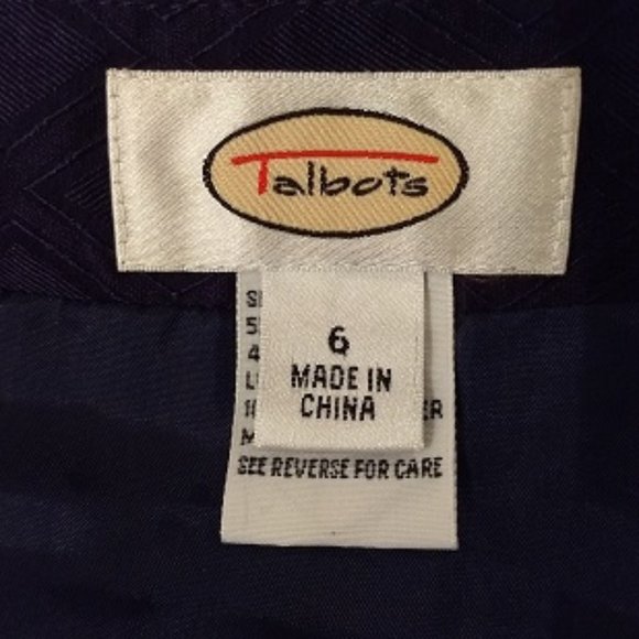 Talbots Floral Silk Cotton Blend Lined Skirt Size 6 - Picture 13 of 15